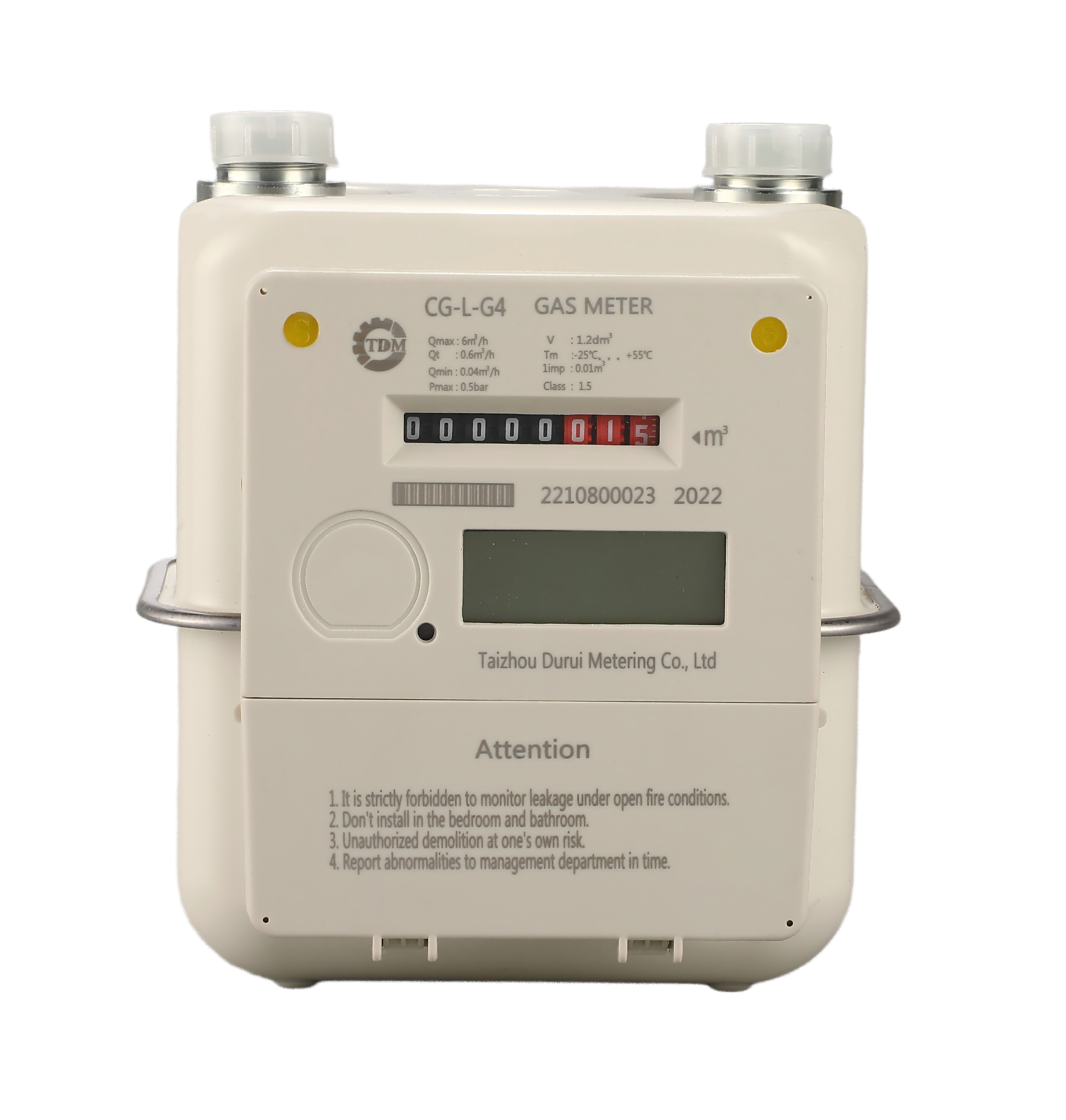 IC card prepaid gas meter